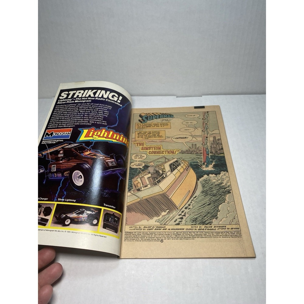 Superman #416 Feb 1986 DC Comic Ghost Of Superman Future - Picture 3 of 6